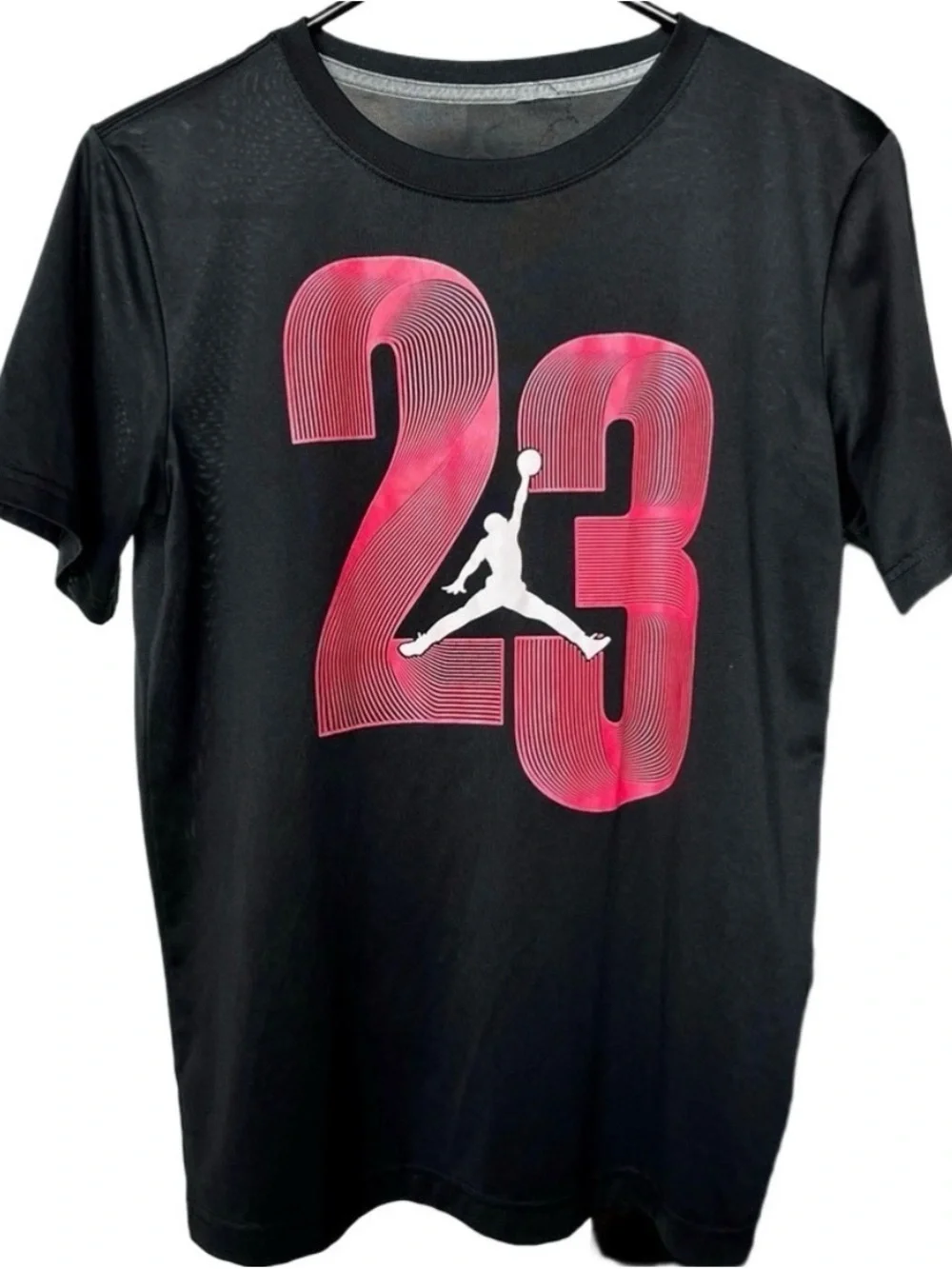Jordan Jumpman 23 Graphic T-Shirt Black Pink Size S Small